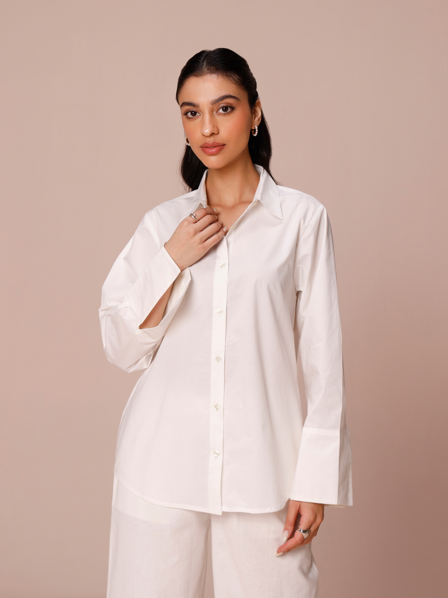 Buy white formal shirt for women