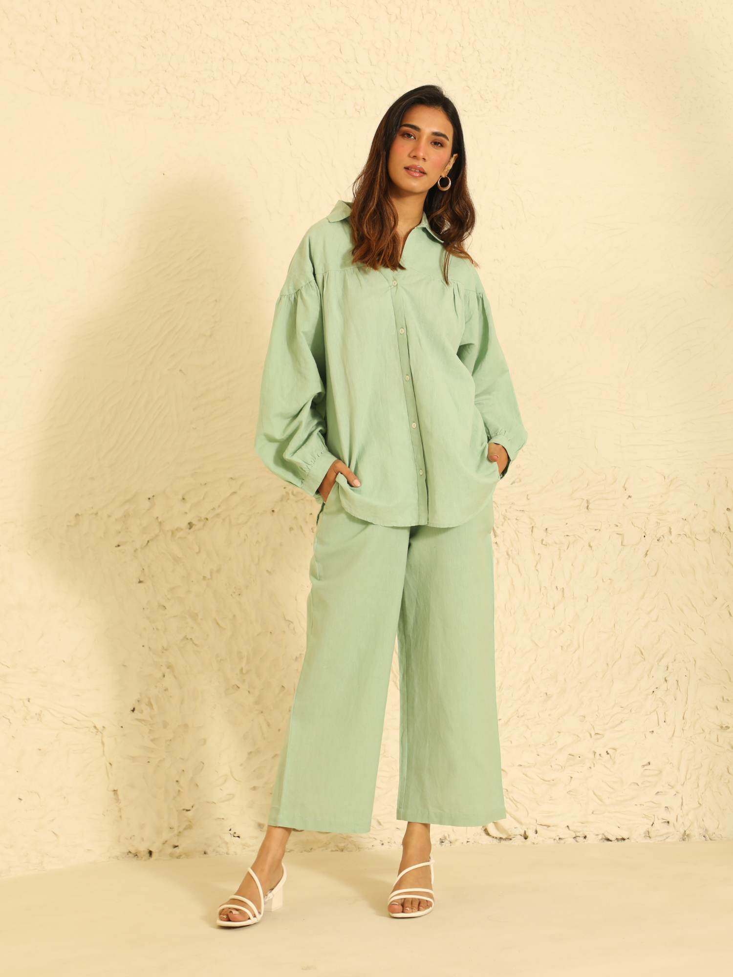 Linen Pants in Sage Green