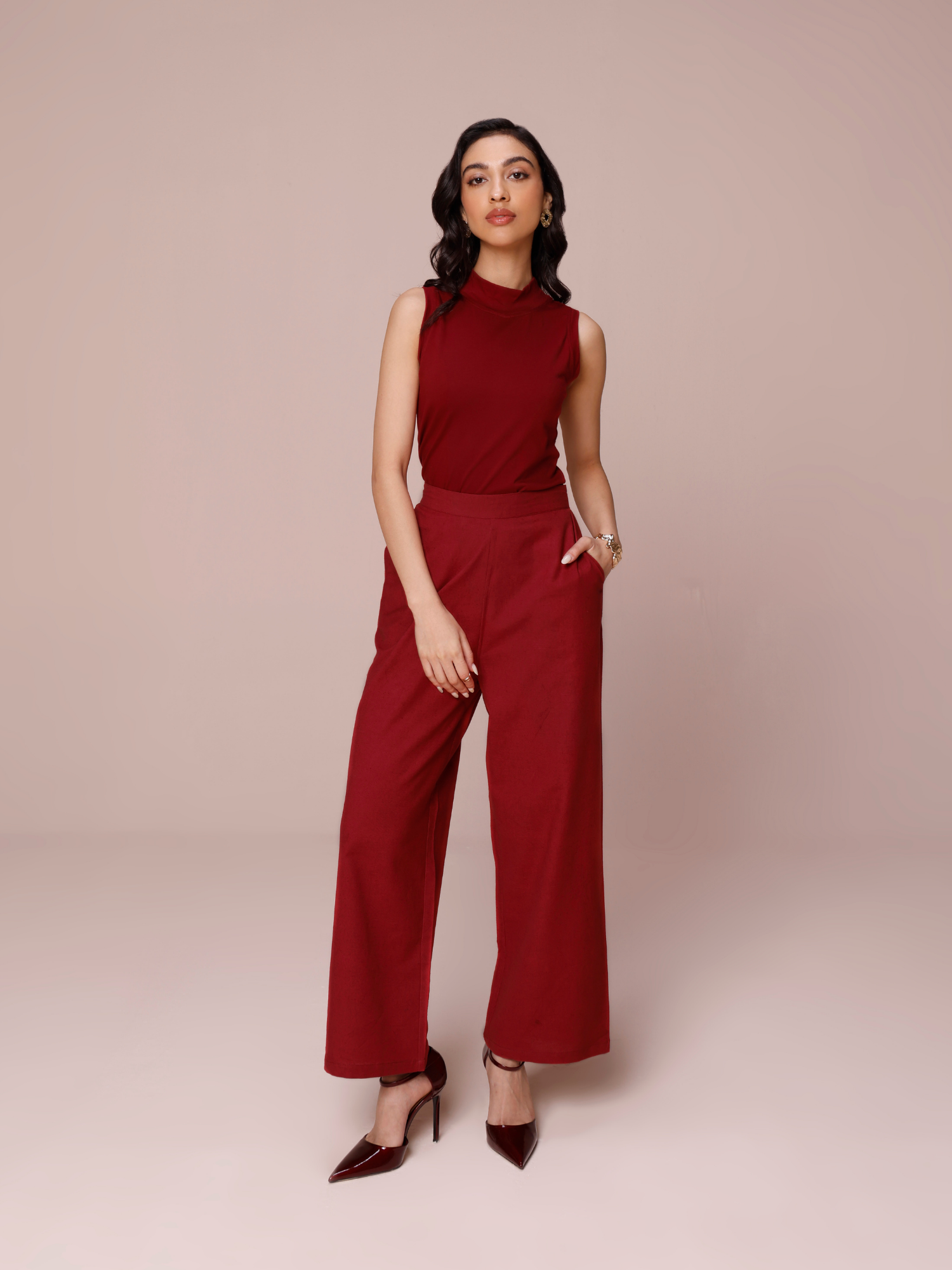 Maroon top for women