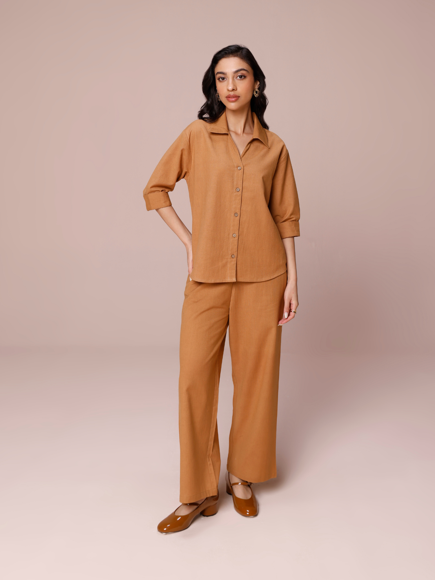 Casual linen coord set for women