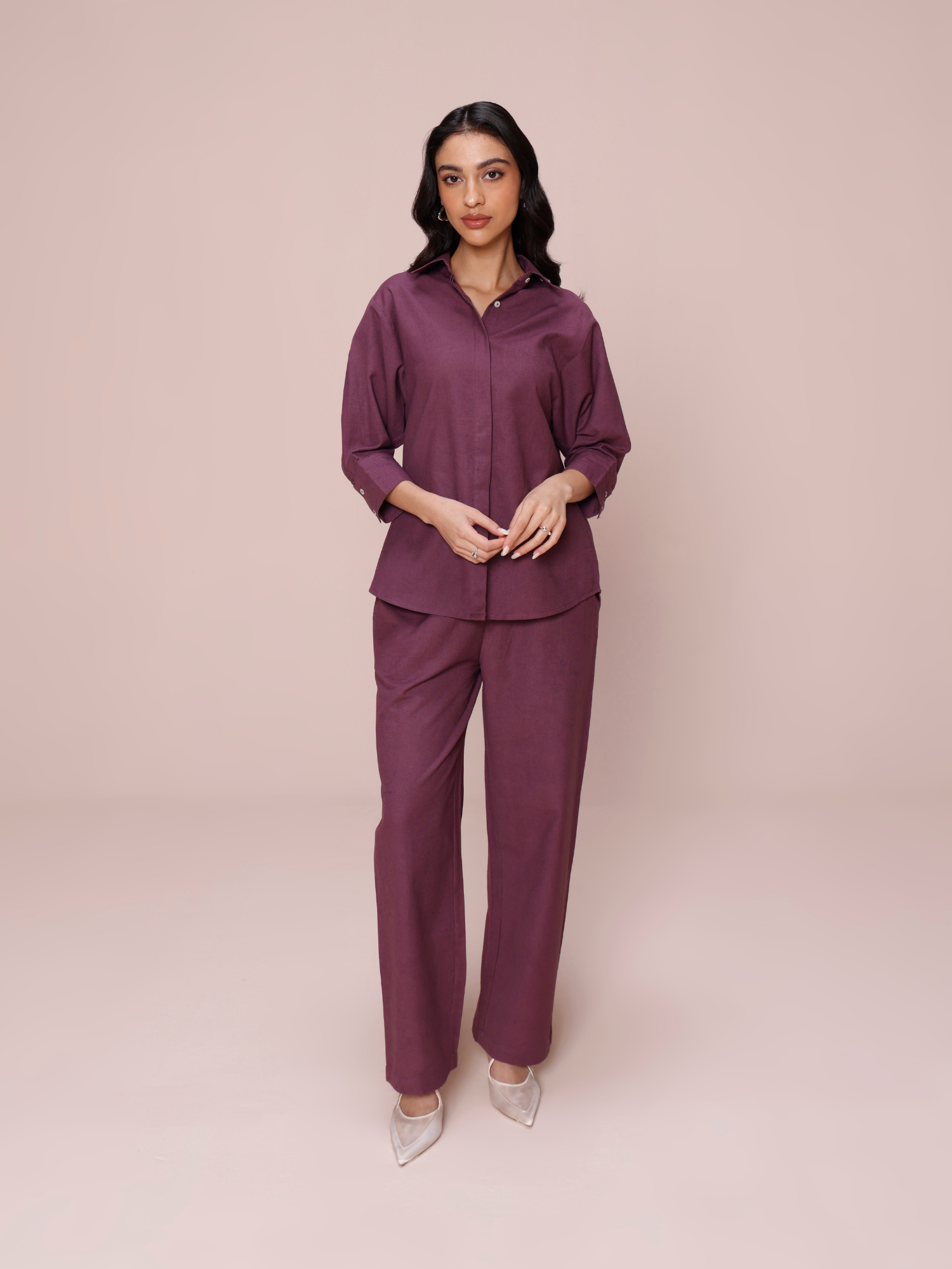 Women's plum coord set